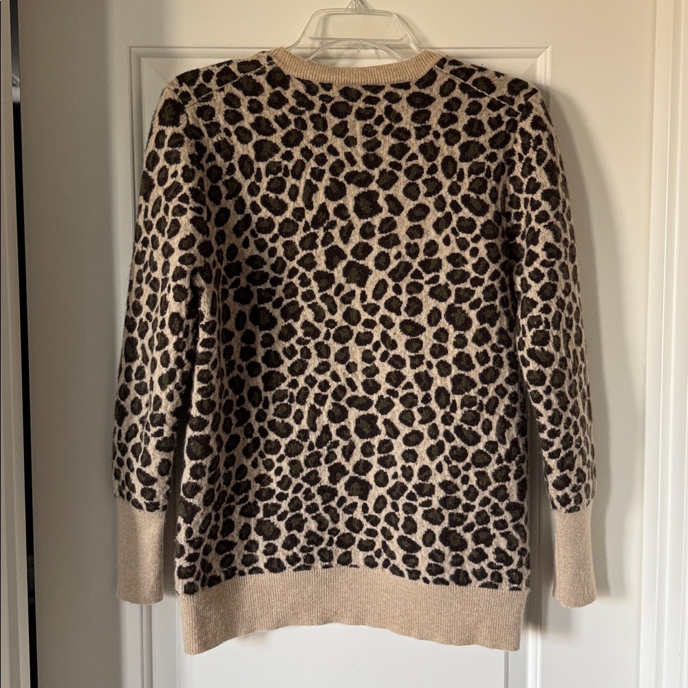 Jcrew Collection cashmere cheetah print sweater - Picture 4 of 4